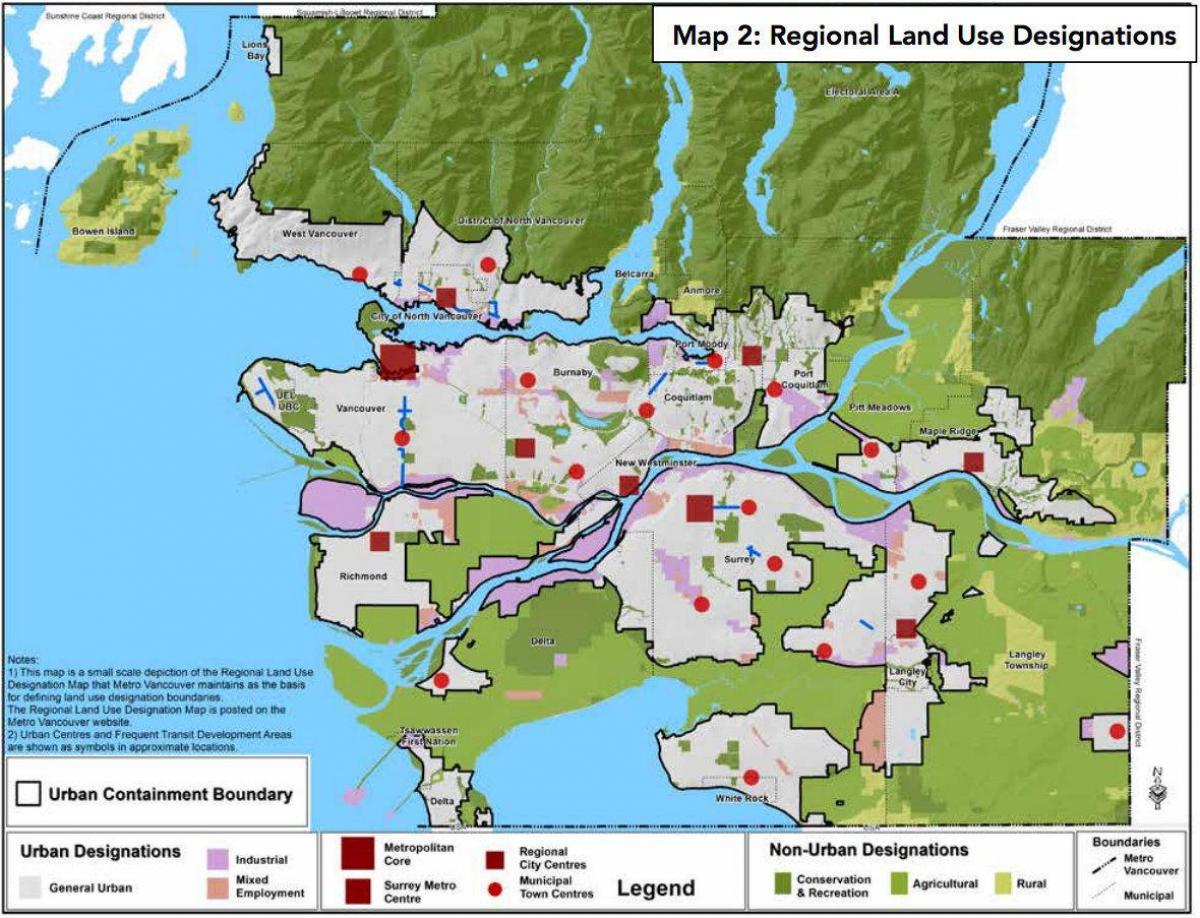 greater vancouver distrito regional mapa