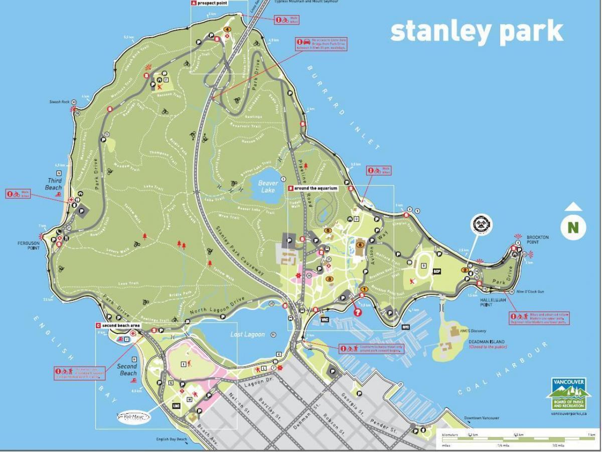 stanley park trem mapa