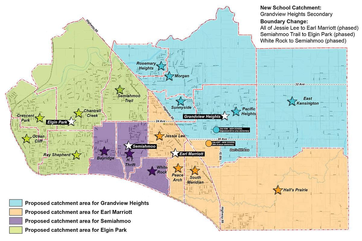 north vancouver escola primária de captação mapa