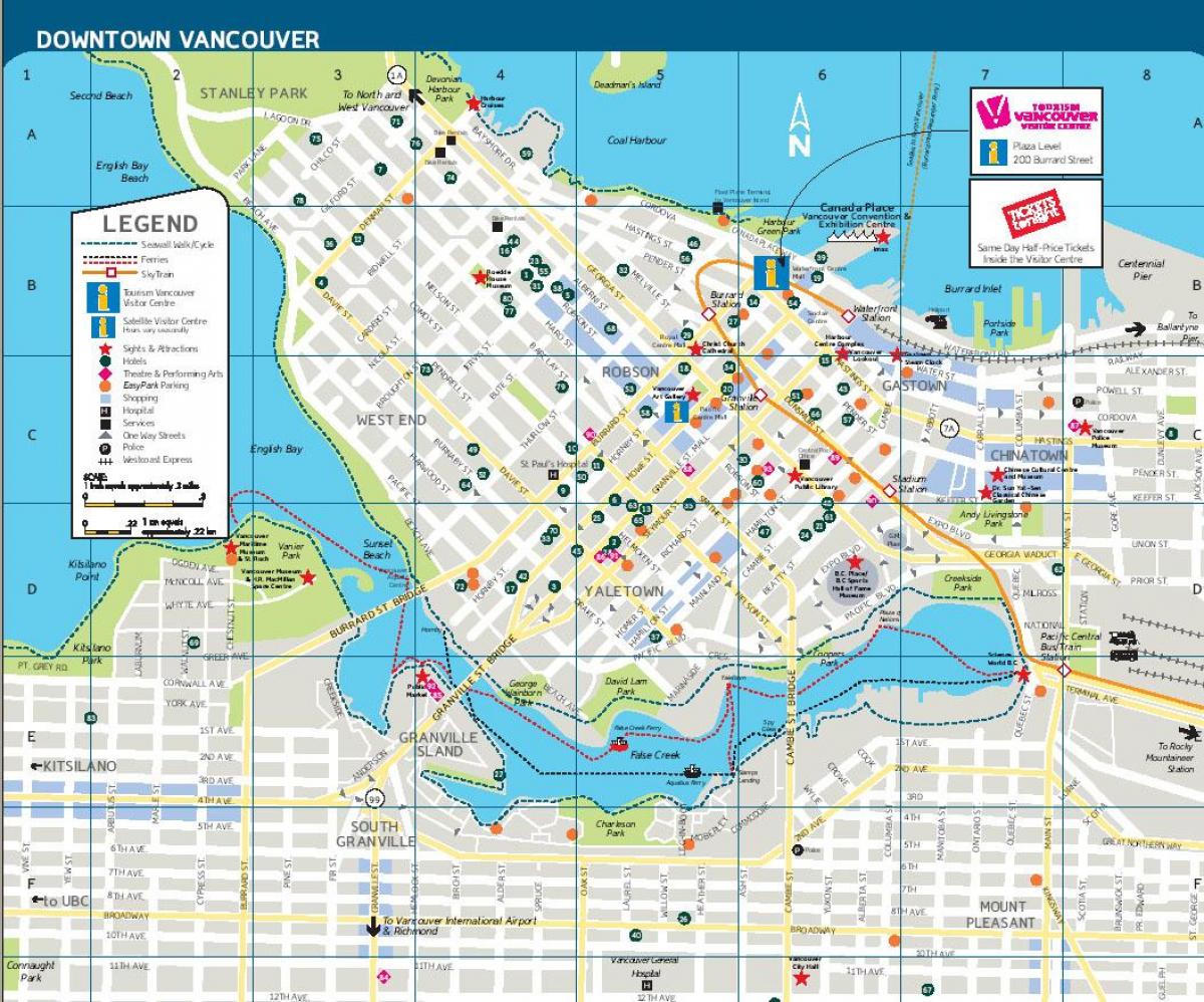 mapa de ruas de vancouver bc