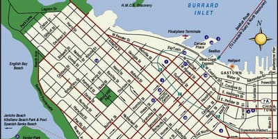 Vancouver, bc atrações mapa