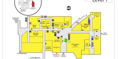 Mapa do children's hospital de vancouver