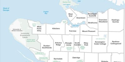 Vancouver imobiliário mapa