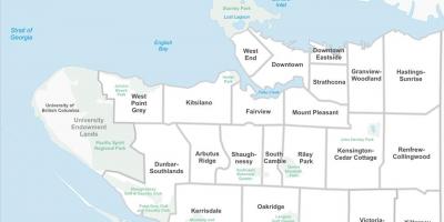 Vancouver imobiliário mapa