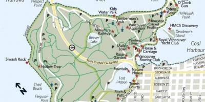 Mapa de lumberman arco stanley park