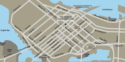 Mapa de direções de vancouver