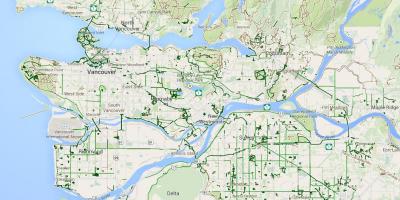 Mapa do metro vancouver ciclismo