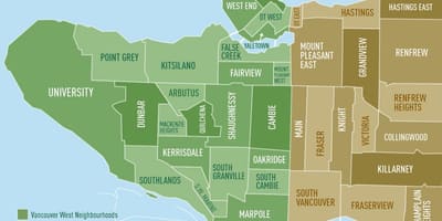 Mapa de vancouver bairro