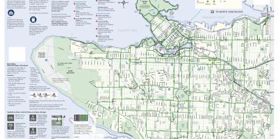 Vancouver ciclovia mapa