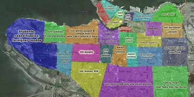 Mapa de vancouver e arredores